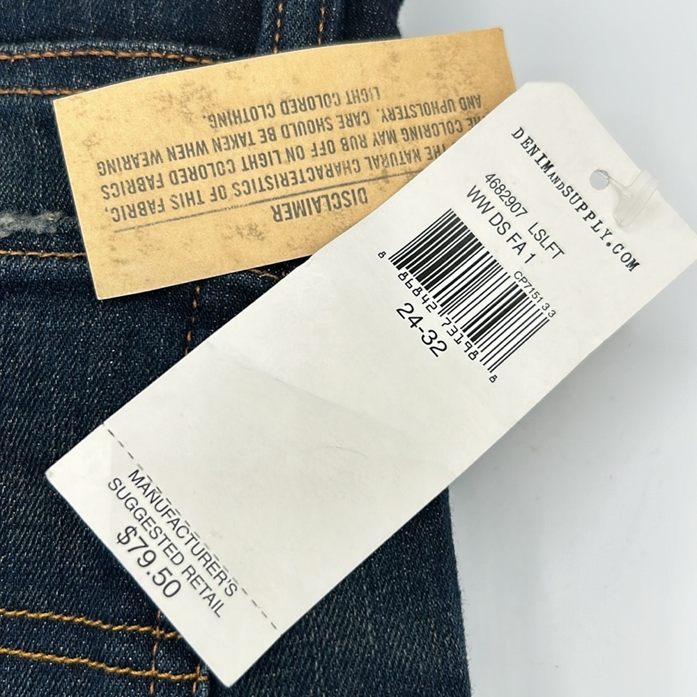 NWT Ralph Lauren Denim & Supply Co Women’s 24x32 Low Slim Denim Jeans - Picture 5 of 10